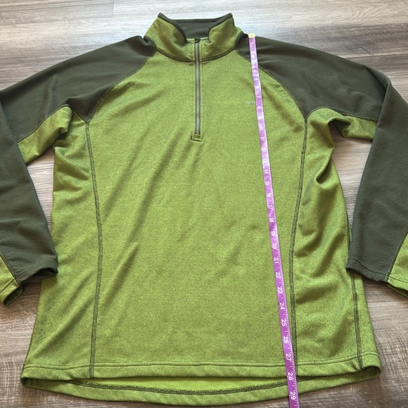 Patagonia men’s large pullover half zip long sleeve shirt green - Picture 2 of 8